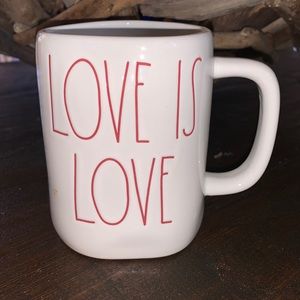 Rae Dunn Love Is Love coffee mug